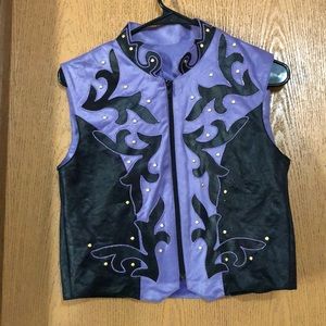 Purple horsemanship vest
